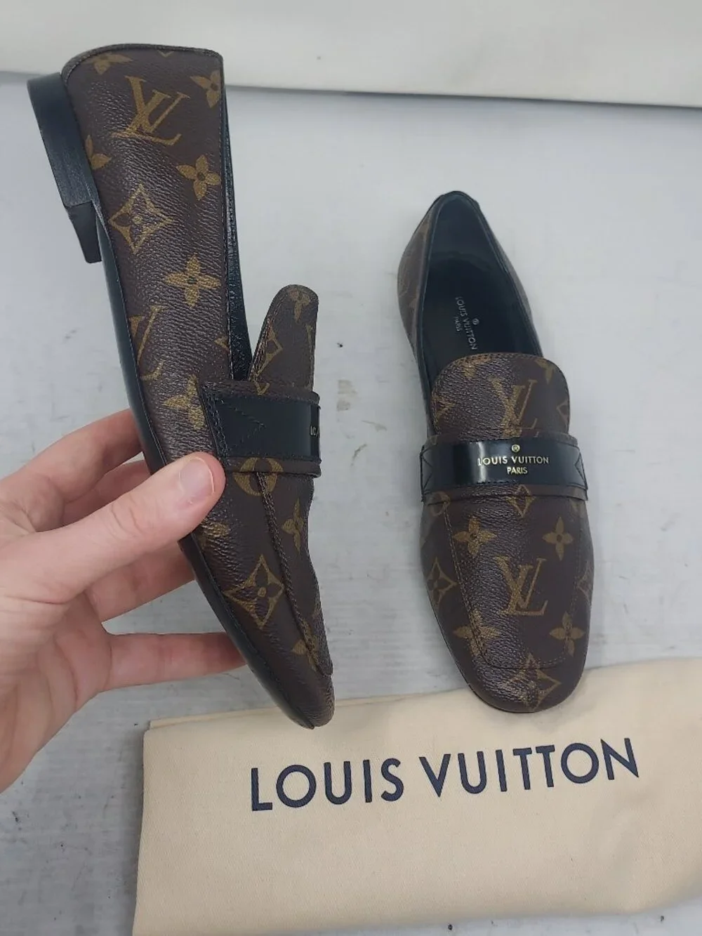 Louis Vuitton LV Monogram Brown Women Flat Shoe